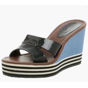 Tommy Hilfiger Women's "ALETTE" Open Toe Casual Platform Slip-ons Blue Size 10M